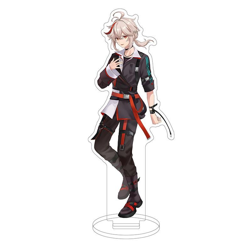 Game Yuanshen HoYoFair Acrylic Stand Scaramouche Brooch Badge Transparent Card Wanderer Balladeer Furina Decor Ornament Gifts
