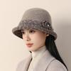 Elegant Bucket Hat In The Elderly Autumn New Travel Hat Sun Hat Thermal Basin Hat