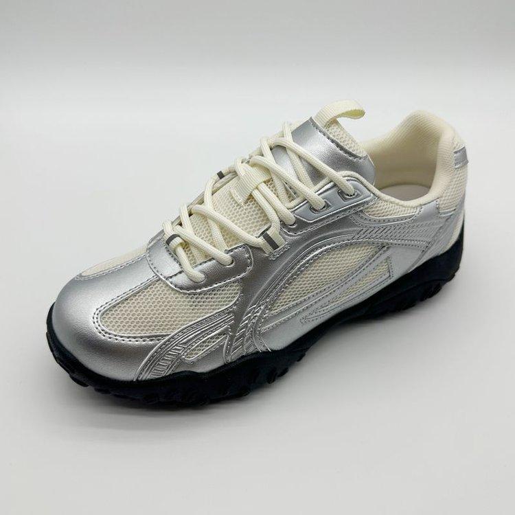 Breathable Mesh Women's Super Soft Summer Super Light Casual Versatile Retro Silver Forrest Gump Sneakers