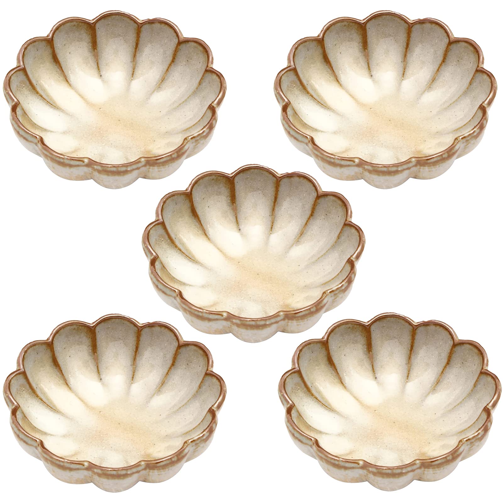 

Набор столовых приборов в форме хризантемы Minoyaki Kato Kenji Omote диаметром 11 см. Набор из 5 предметов. Сделано в Японии.