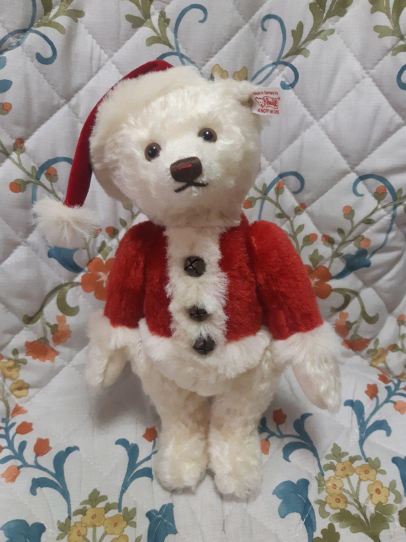 

[USED] Steiff Teddy Bear Christmas Bear 2012 approx. 27cm