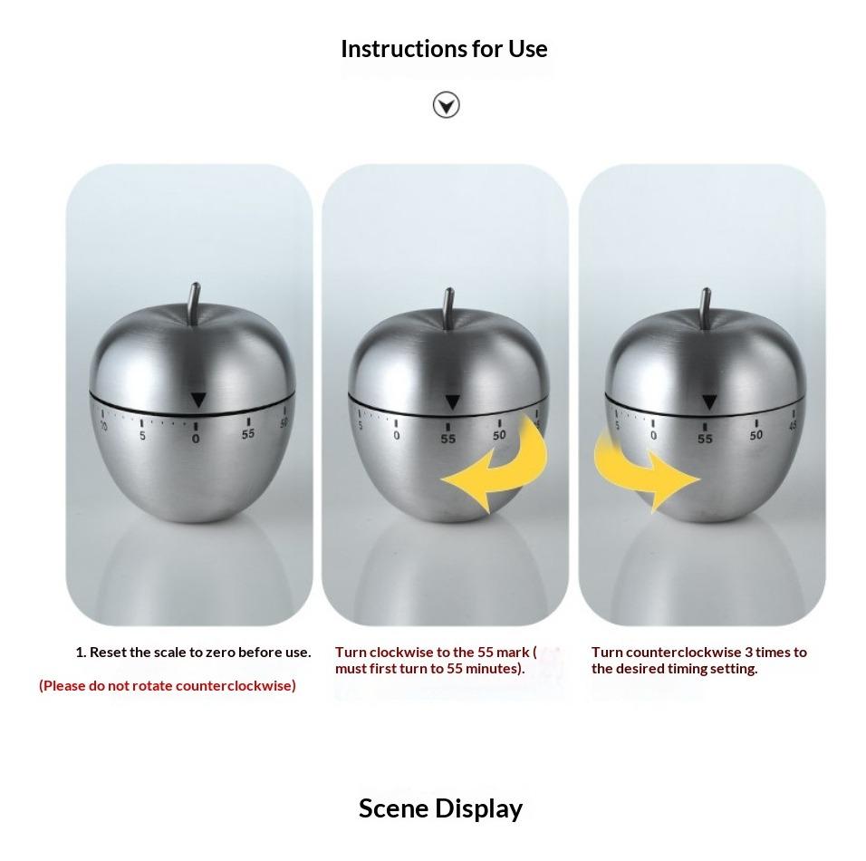 Creative Egg Shaped Mechanical Timer 60 Minute Countdown Perfect for Kitchen Baking Cooking