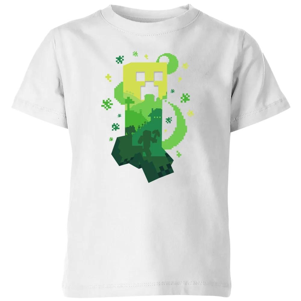 Minecraft ExoCreeper Kids  T-Shirt - White - 3-4 Years 100