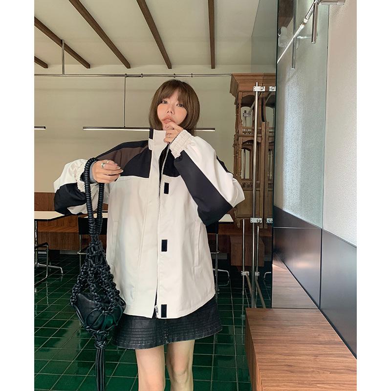 

Пуховики, стеганые куртки, женские осенние и зимние цельные куртки с воротником-стойкой M