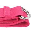 Fitness Stretching Strap NonElastic Stretch   Strap Cotton Fitness Bands with DRing Buckle(Purple )