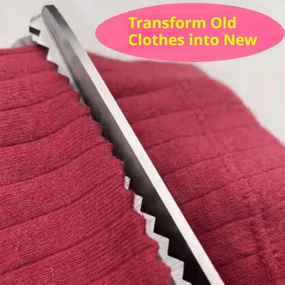 Triangle Teeth Pinking Shears Stainless Steel Tailor Scissors Anti-Fray Sewing Shears Dressmaking