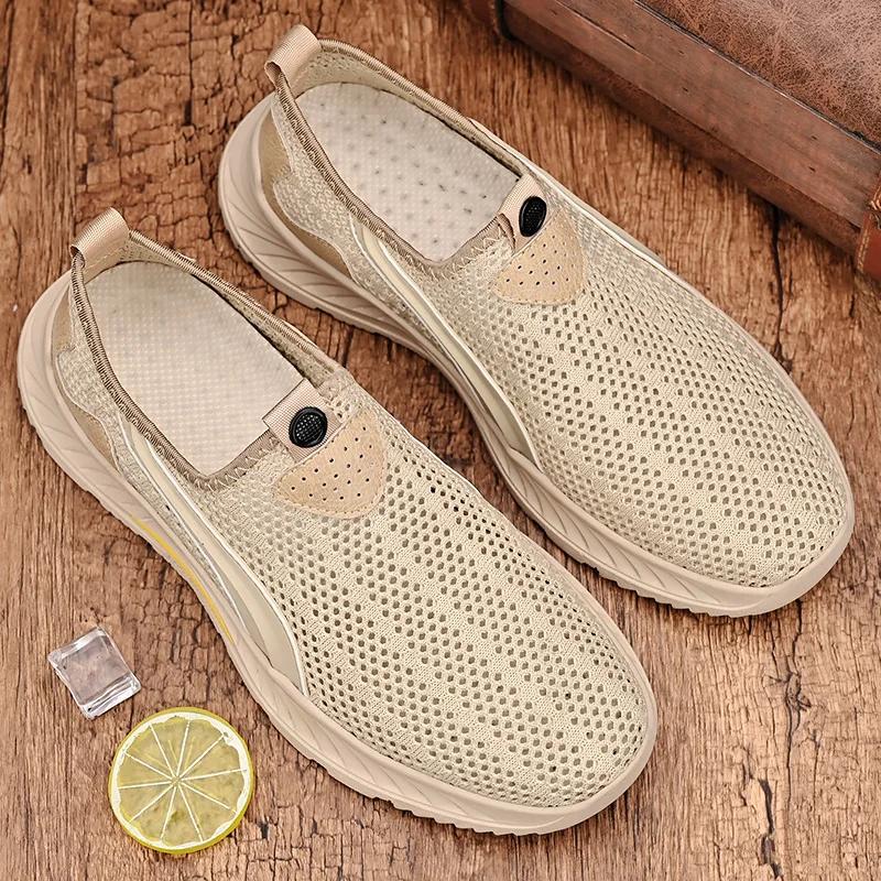 Scarpe Casual Alla Moda Nuove Traspiranti Leggere Sandali Vuoti da Uomo Scarpe da Guida da Uomo Suole Massaggianti Consegna Gratuita