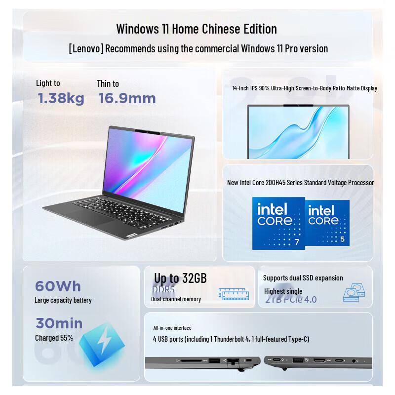 Lenovo Zhaoyang Yue Max 14-inch Laptop (CN Version)