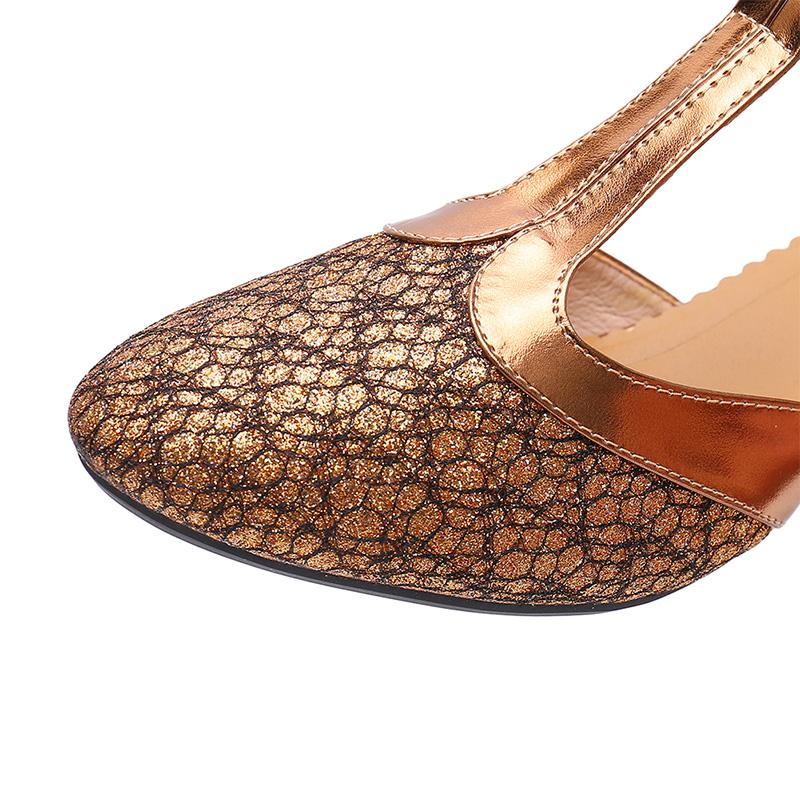 Women Adult 3.5CM/5.5CM Middle Heel Latin Dance Shoes Ballroom Dance Shoes Tango Salsa