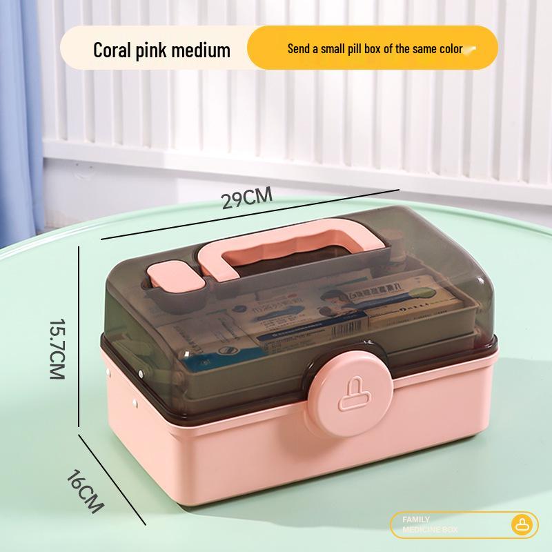 Boîte de Rangement Médical Domestique Extra-Large Multicouche Star You