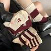 Women Socks Autumn Winter Cotton Knitted School Girls Middle Tube Socks Women Casual Striped Hip Hop Skateboard Sports Socks Sox