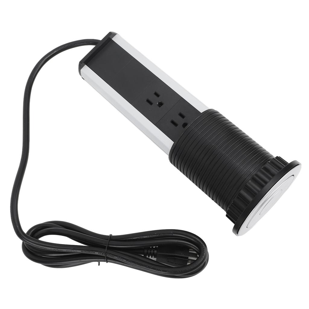 Pop Up Outlet Socket Recessed with 2 USB 3 Outlets Surge Protection Pop Out Outlet Station   for