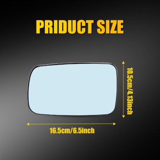 LH RH Mirror Glass Heated Blue For 2006 2007 2008 BMW 750I 750Li Base BM1325105