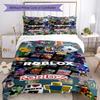 Roblox Bedding Set Breathable Duvet Cover with Pillowcases Decorative Bed Linen for Bedroom Home Decoration Birthday Gift
