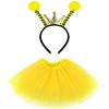 2/ 3pcs Dress up Clothes Princesses Fairy Costume Set Bees/Ladybirds Headbands Butterfly Wing Tutus Perfect Novel Gift