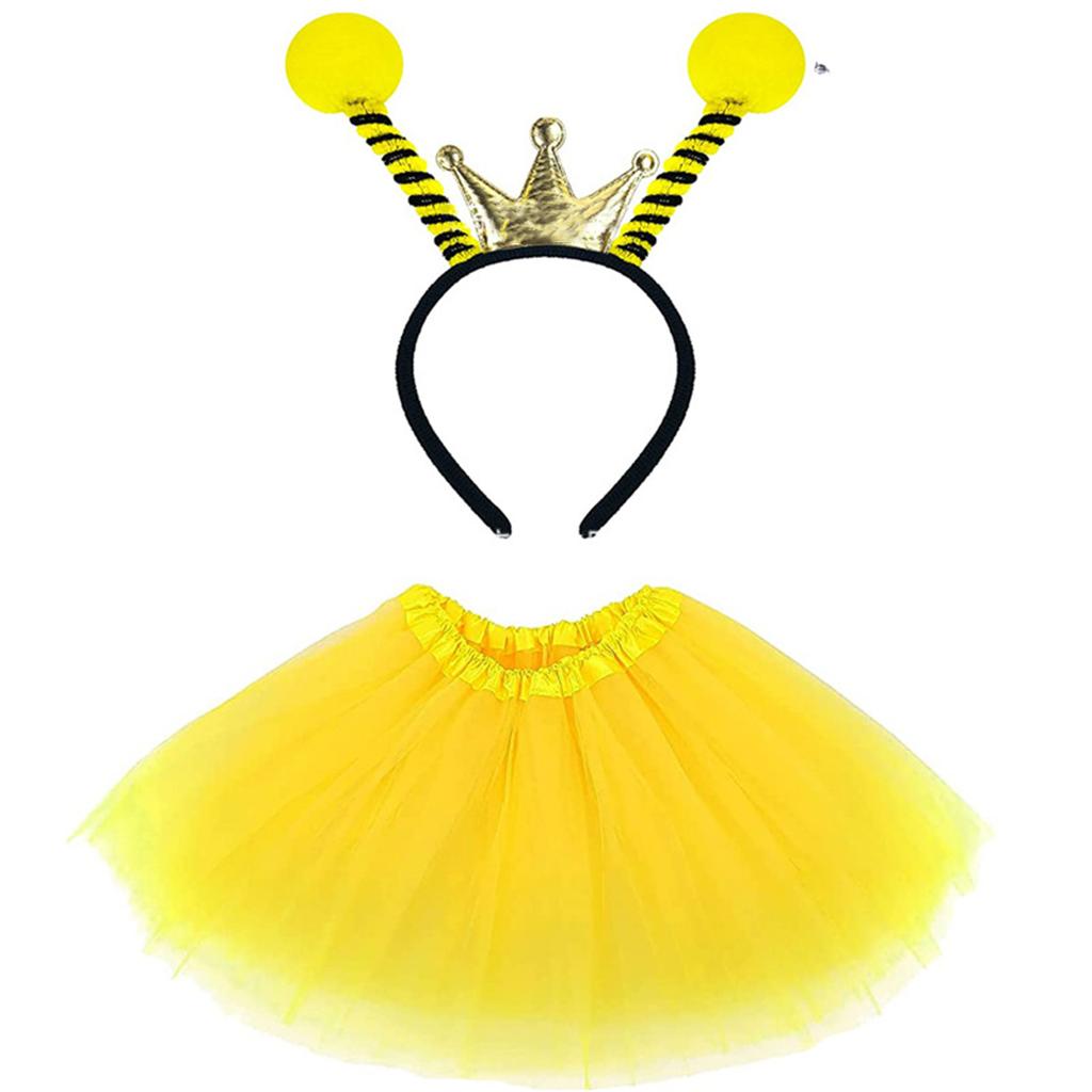 2/ 3pcs Dress up Clothes Princesses Fairy Costume Set Bees/Ladybirds Headbands Butterfly Wing Tutus Perfect Novel Gift