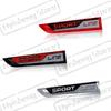 JBIW9 2PCS Metal Car Styling Sport Line Sticker Badge Car Body Side Emblem For Skoda Octavia Rapid Kodiaq Karoq Fabia Kamiq Superb