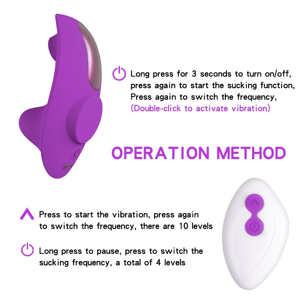 2 in 1 Clitoris Sucker Vibrator Female Clit Sucking Sexy Panties Wear Clitoral Stimulator Adult Sex Toys for Women