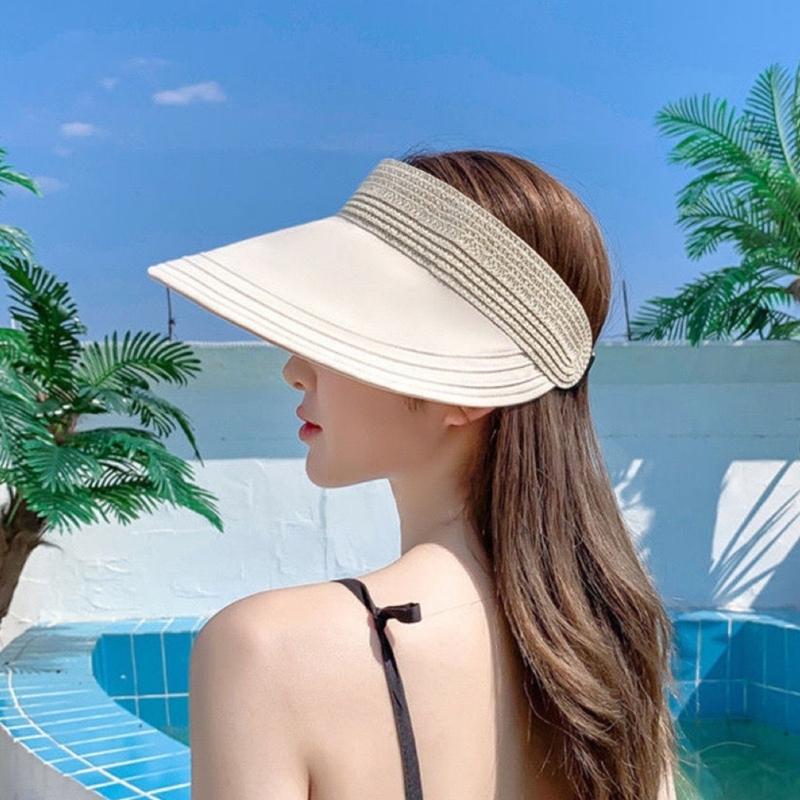 Beach Visor Summer Sun Hat Golf Cap Straw Sun Visor Golf Visor Women Visor Hat