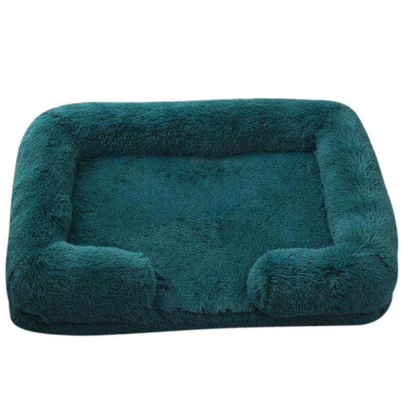 Plush Round Pet Bed for Dogs & Cats - Winter Dog Mat