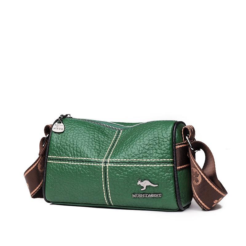 Skórzana torba damska Torba Prosty, modny, szeroki pasek na ramię Pojedyncza torba na ramię Crossbody Warstwa wierzchnia skóry wołowej