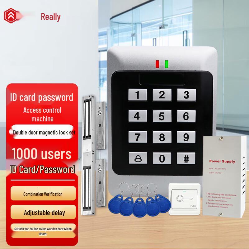 Realand Double Glass Door Magnetic Lock Access Control Kit