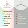 1/2/5/10ps artificial pearl bead bow hanger 40cm pearl dress long pants adult clothing hanger princess cape wedding dress hanger