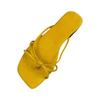 Simple toe cool slippers women's summer wear suede gentle beach thin with flip-flops