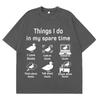 Funny Duck Meme Vintage Tshirt Men Women Luxury Casual Tshirt pure Cotton Fashion Pop music Streetwear Springsummer