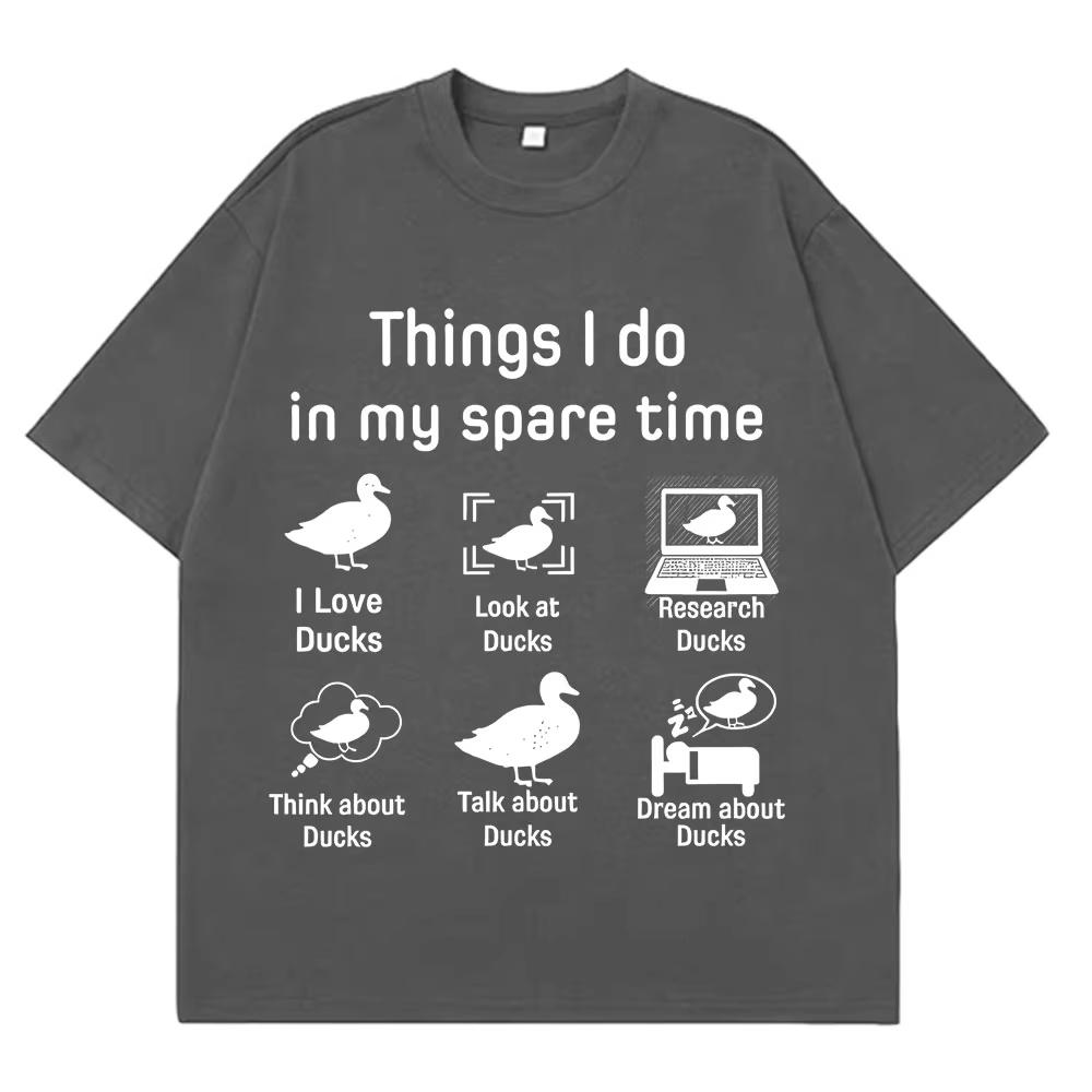 Funny Duck Meme Vintage Tshirt Men Women Luxury Casual Tshirt pure Cotton Fashion Pop music Streetwear Springsummer