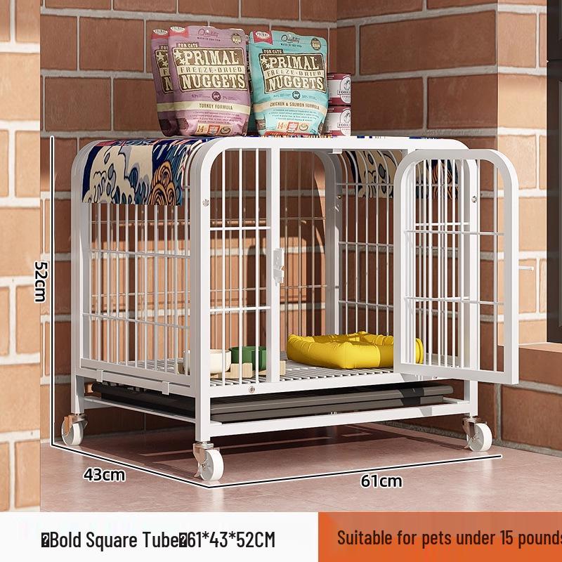 Large Pet Cage: Multi-Sized Dog & Cat Enclosure with Toilet Space