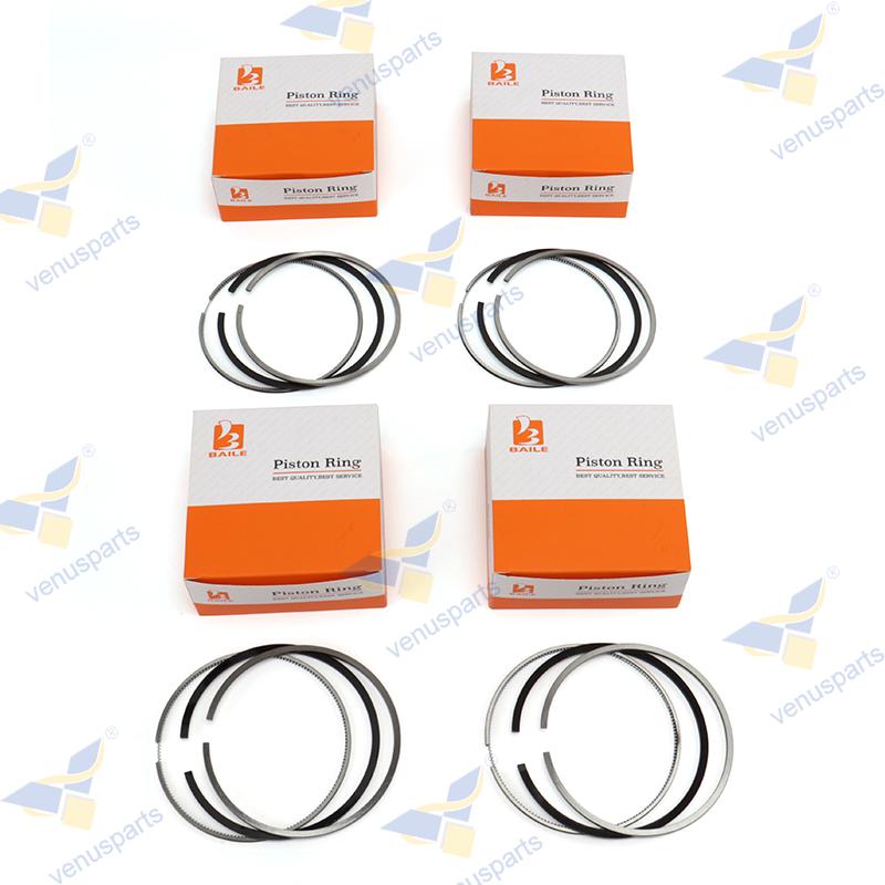 For Yanmar Piston Ring 4TNE94 4TNV94 4D94E 94mm Engine 94*2HK+2+3 YM729906-22950 Overhaul Rebuild Kit Engine Repair Parts 4CYL