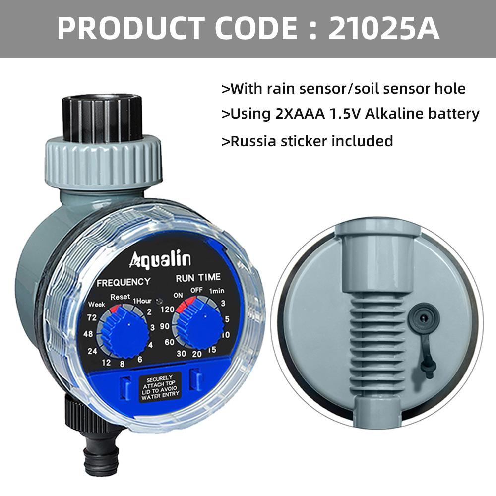 Garden Water Timer Ball Valve Automatic Electronic Watering Timer Home Garden Irrigation Timer Controller System #21025 Rain sensor hole