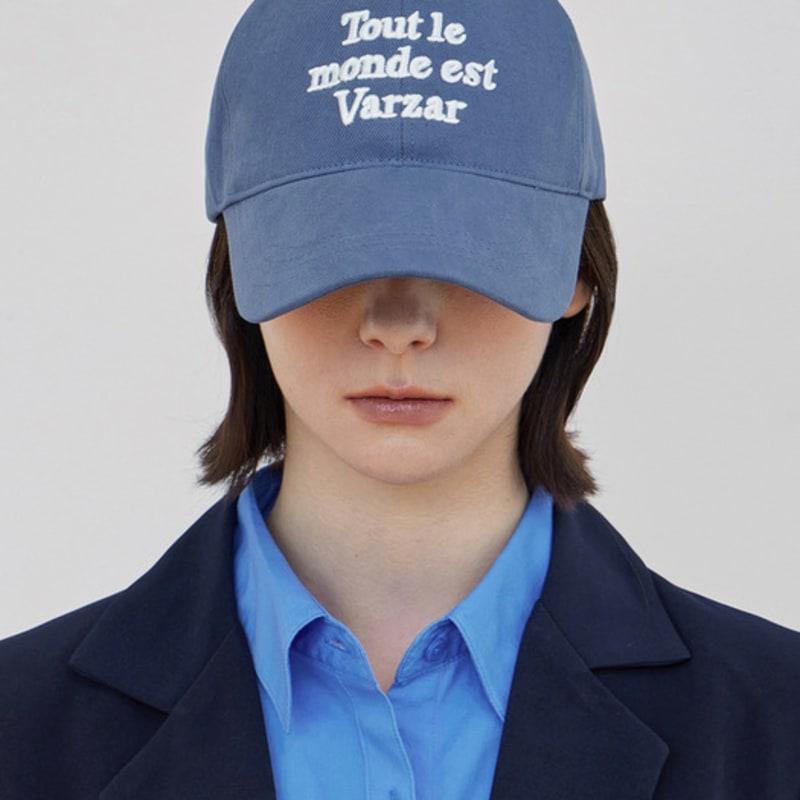 

VARZAR TMV Lettering Ball Cap [Washed Blue] FREE