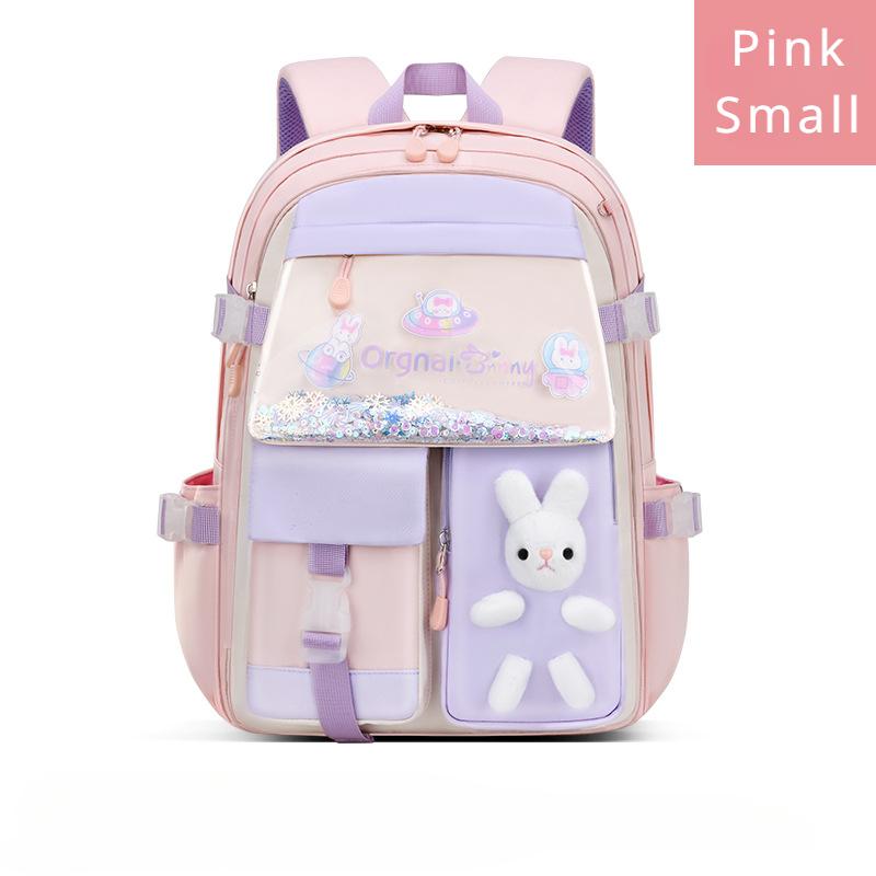 Fashion Quicksand Refrigerator Door Open Schoolbag Elementary Junior High School Girl's Backpack for Grade 1 3 6 9 Children Leisure Travel Rucksack