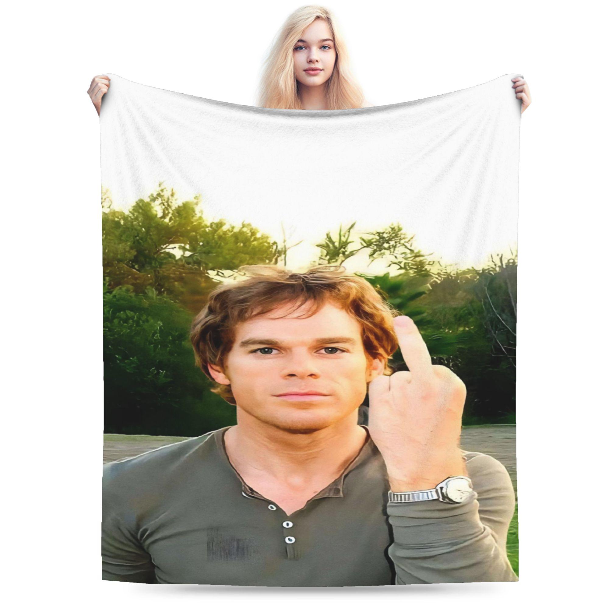 

Dexter Morgan Flannel Blanket Winter Super Soft Throw Blanket for Boy Girl Couch Chair Fashion Bedspread Sofa Bed Cover 75x90cm