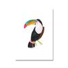 Toucan Watercolor Tropical Rain Forest  Wall Art Canvas Painting Nordic Toucan Posters And Print Picture Living Room Home Decor