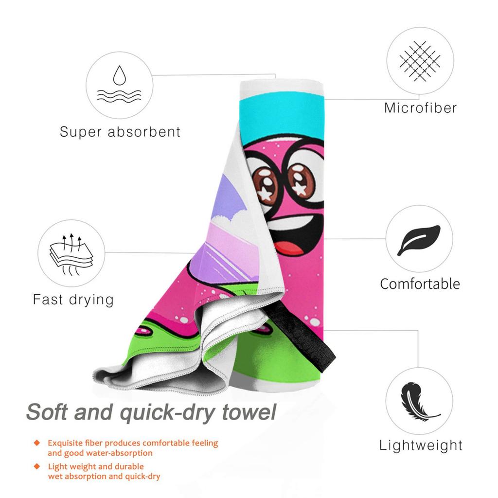 Super Slick Slime Sam Beach Towel Soft Microfiber Quick Dry Absorbent Quick Towels For Swimming