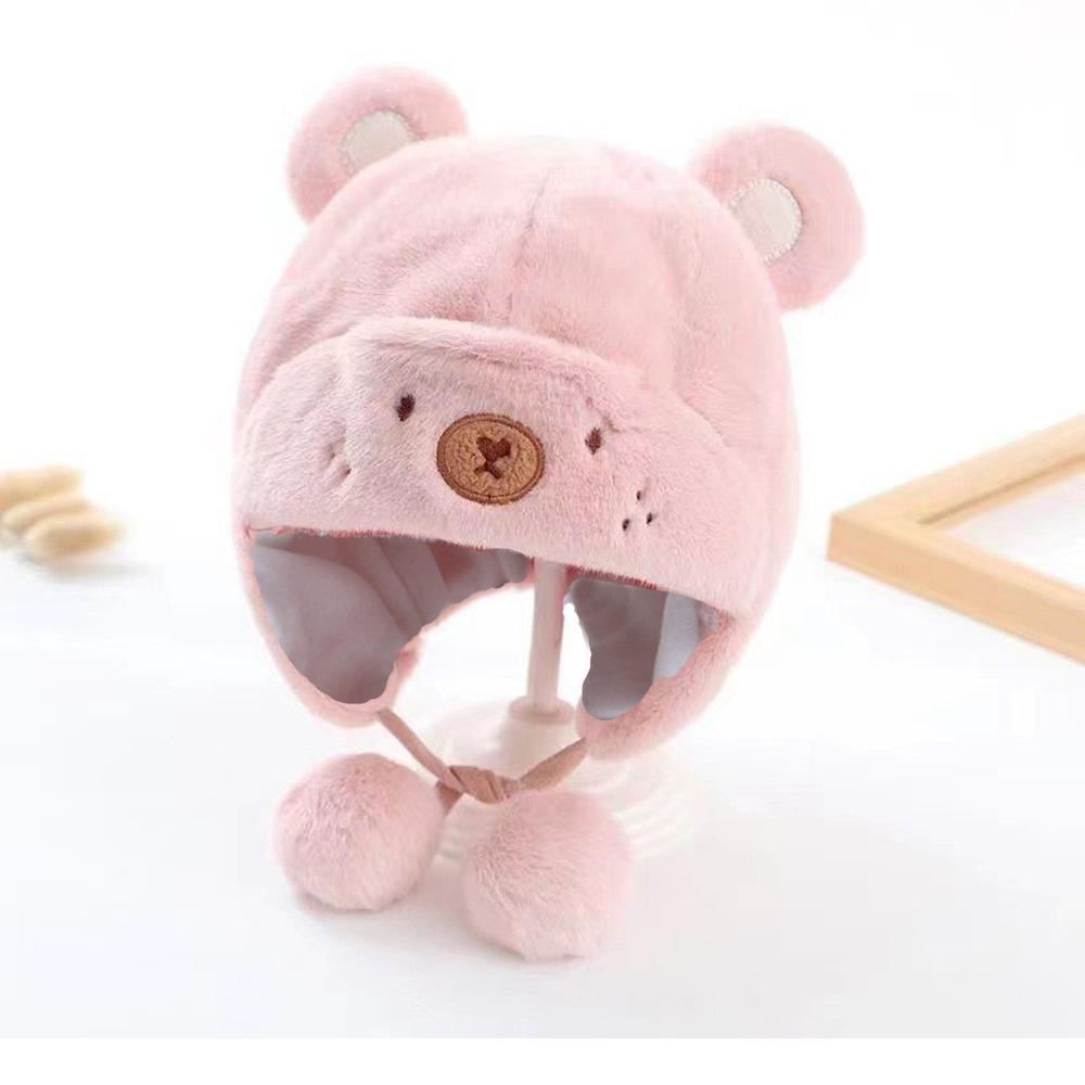 with Ball Hemming Caps Cute Newborn Bonnet Fashion Warm Hats