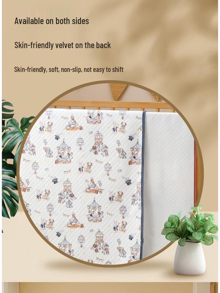 A-class Soft Cotton Leak-Proof Baby Diaper Pad - Machine Washable and Skin-Friendly Crib Mattress.