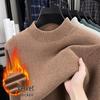 Men's Winter Half-High Collar Thick Mink Velvet Sweater