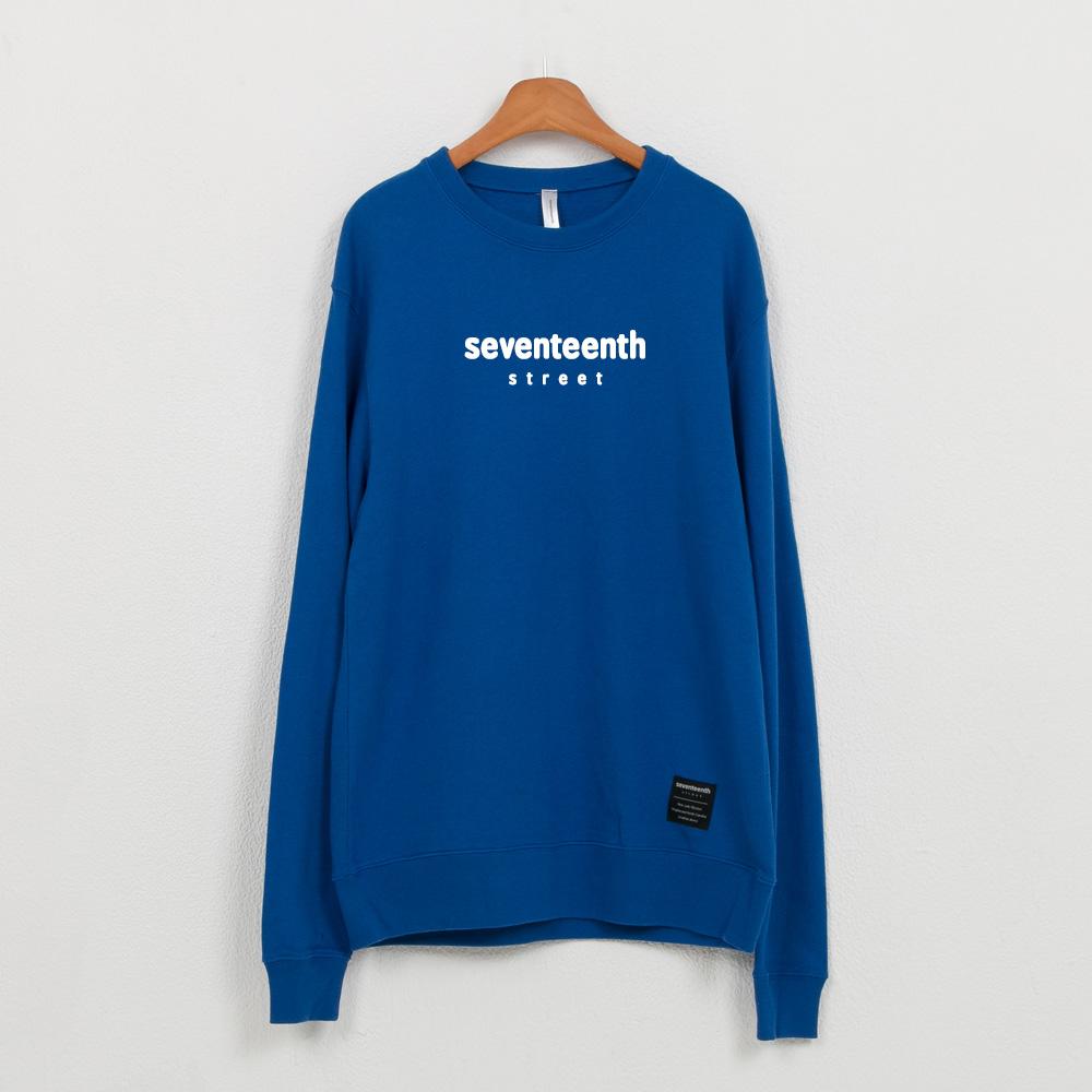 Свитшот Seventeen из французского терри Королевский синий Royal Blue/2Xl
