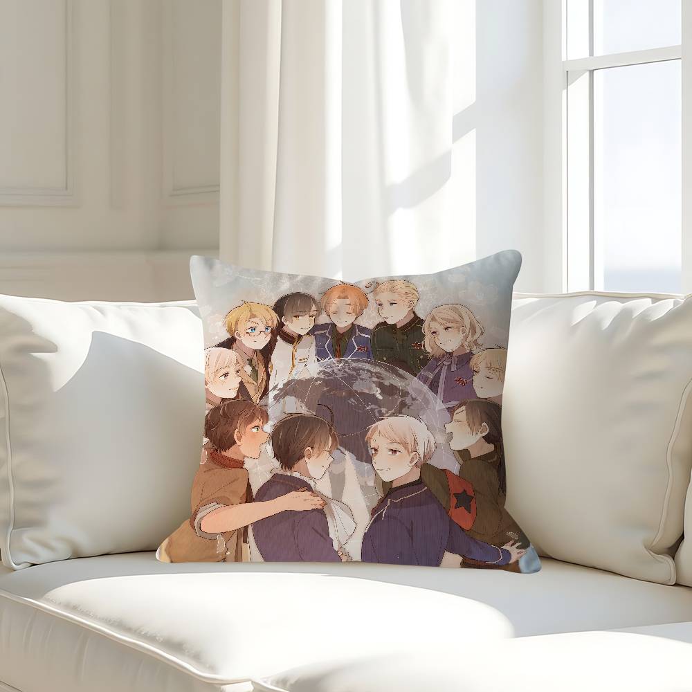 H-Hetalia World Stars Personalisierter Kissenbezug Kinderzimmer Wilde Party Deko Kissenbezug Kinder Geburtstag Dusche Geschenk