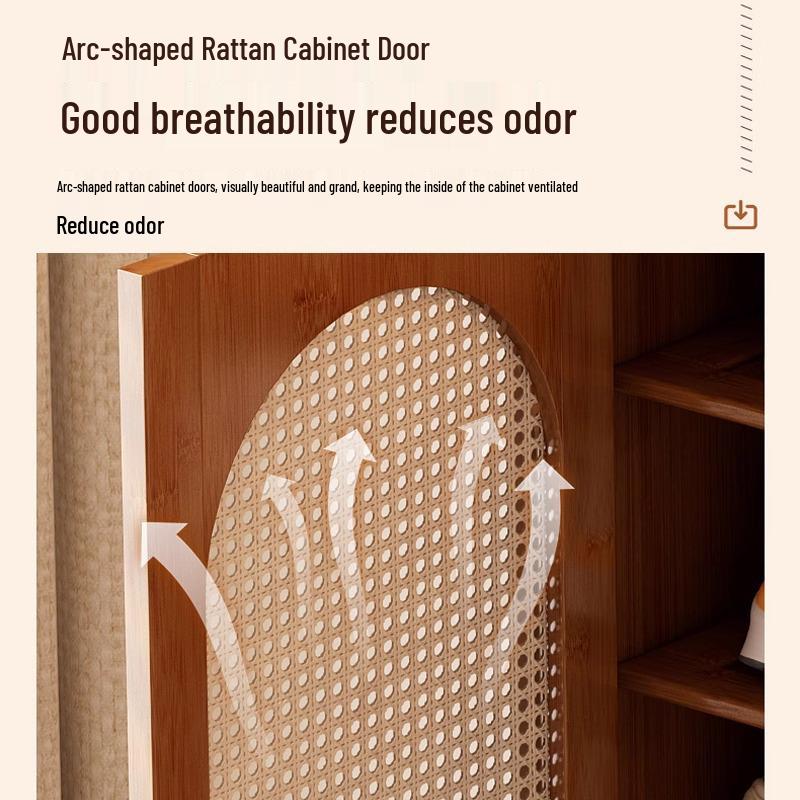 Large Capacity Narrow Vertical Shoe Cabinet for Entryway