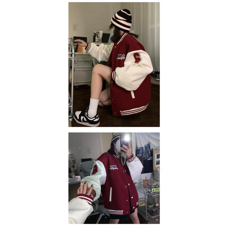 Women's Loose Retro Patchwork Jacket Jacket