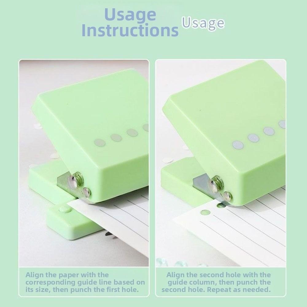 DIY 5 Hole Punching Machine Handheld Paper Punch Portable 5 Hole Puncher  Office Supplies