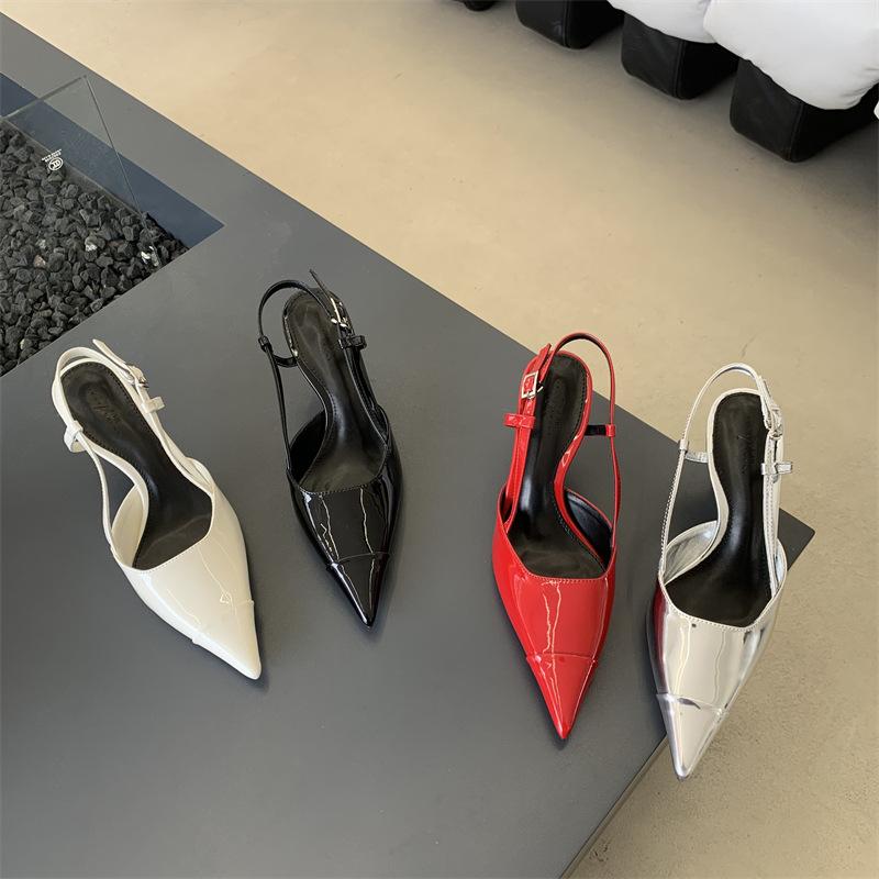 Spring women's shoes fashion temperament European and American style pointed high heels women's thin heels empty single shoes women