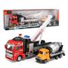Children's Garbage Sorting Alloy Toy Car Large Size Pullback Rescue Towing Sprinkler Truck Combination Kids Toy Car Gift B99