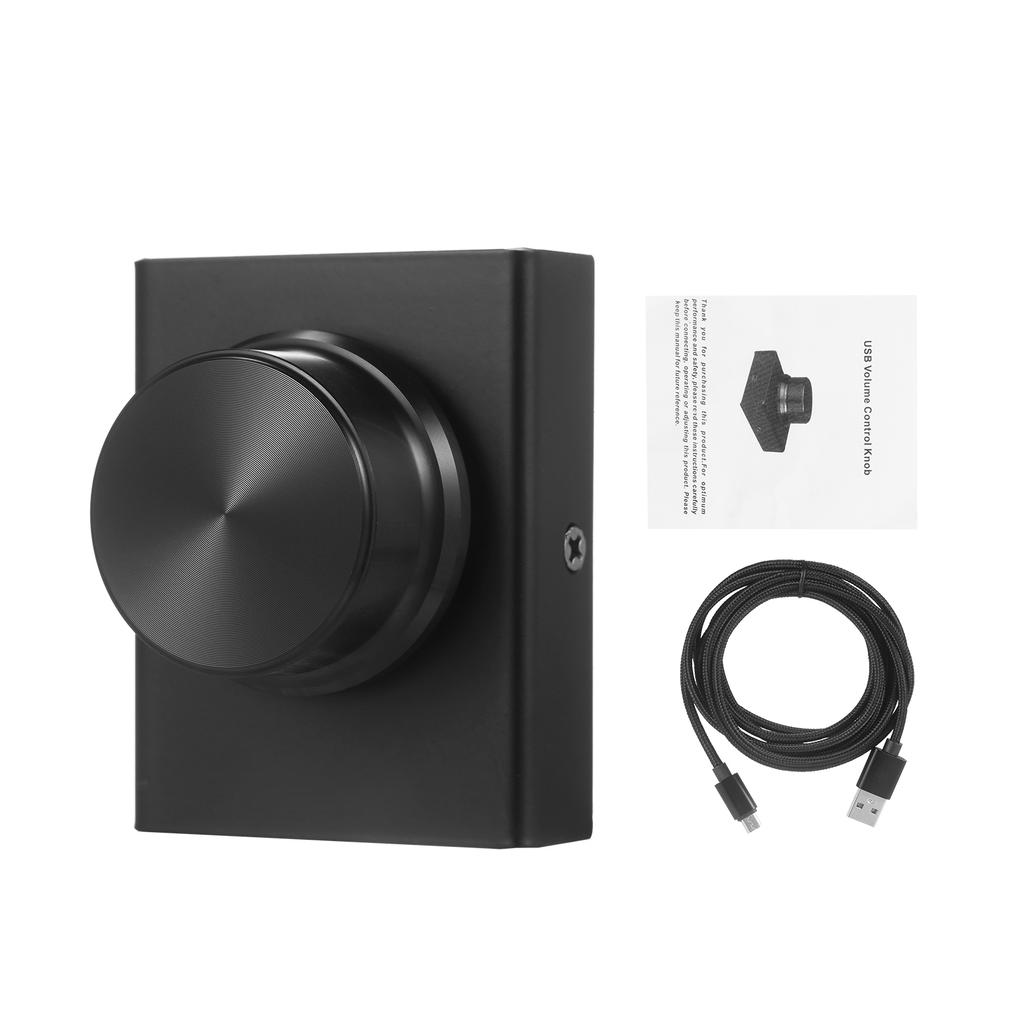 USB Volume Control Knob One Key Mute Volume Controller for Computer Laptop Plug and Play PC Speaker Audio Adjuster
