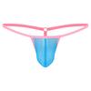 Pánské G-string Průhledné Mesh Bulge Pouch T-back Low Rise Tanga Sissy Spodní prádlo